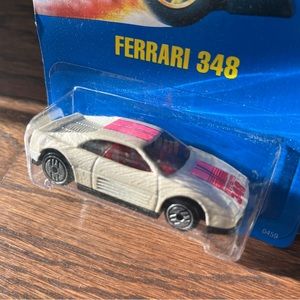 Hot Wheels 0459 Ferrari 348 - Gleam Team White with Fluorescent PINK Detailing